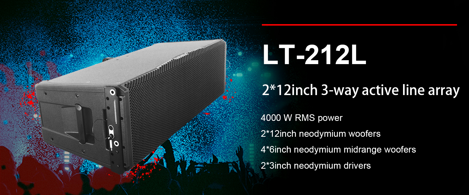 DUAL 12 INCH ACTIVE LINE ARRAY